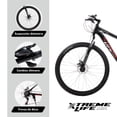 thumbnail image 3 of Bicicleta De Montaña Rodada 29 Frenos De Disco Marco De Acero 21v Ciclismo Xtreme Life negro, 3 of 7