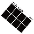 thumbnail image 4 of Blackboard Week Plan Calendar Blackboard Removable Black Board Wall Sticker Decals Planner Wall Stickers(Black), 4 of 7