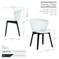 thumbnail image 6 of Porthos Home Nova Stackable Dining Chairs, Overall Plastic (Set Of 2), 6 of 6