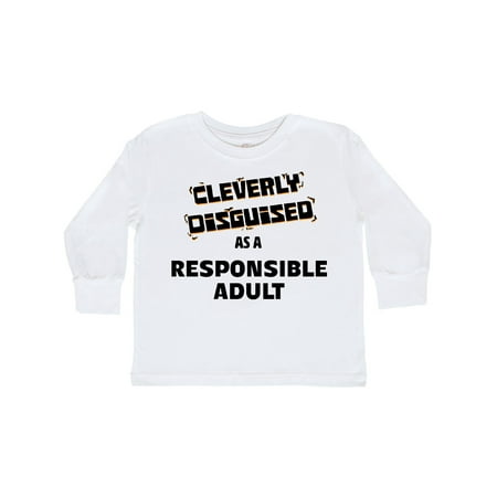 

Inktastic Cleverly Disguised as a Responsible Adult Gift Toddler Boy or Toddler Girl Long Sleeve T-Shirt