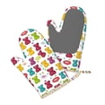 thumbnail image 4 of A Pair Of Heat Insulation And Anti-Perm Gloves 7×11in Thick Anti-Perm Palm With Silicone Piece Lanyard Design Is Easy To Hang Colorful Gummy Bears Candies Jelly Sweets, 4 of 8