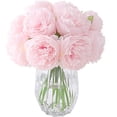 thumbnail image 1 of 2 manojos de flores artificiales atadas a mano 5 peonias - rosa claro Zhivalor LHH-0781, 1 of 4