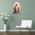 thumbnail image 6 of Jesus canvas wall mural, Jesus and a praying girl, Christian religious tranquility prayer canvas art print, suitable for prayer rooms, living rooms, bedrooms, kitchens., 6 of 8