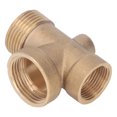 thumbnail image 4 of Water Pump Connector, Easy To Install 4 Ways Hose Connector Brass  For Self Priming Pumps, 4 of 8