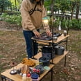 thumbnail image 4 of Portable Camping Aluminum Alloy Table Multifunctional Outdoor Splicable Detachable Table, 4 of 8