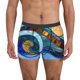 thumbnail image 1 of Balery Stained Glass Ocean Wave Calzoncillos bóxer para hombre, ropa interior de algodón suave y transpirable con cinturilla de nailon-Large, 1 of 5