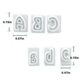 thumbnail image 3 of Naiovety 64 unids/set molde de letras del alfabeto portátil molde de Fondant para galletas hogar panadería Sugarcraft DIY herramienta para Type3 NO3, 3 of 6