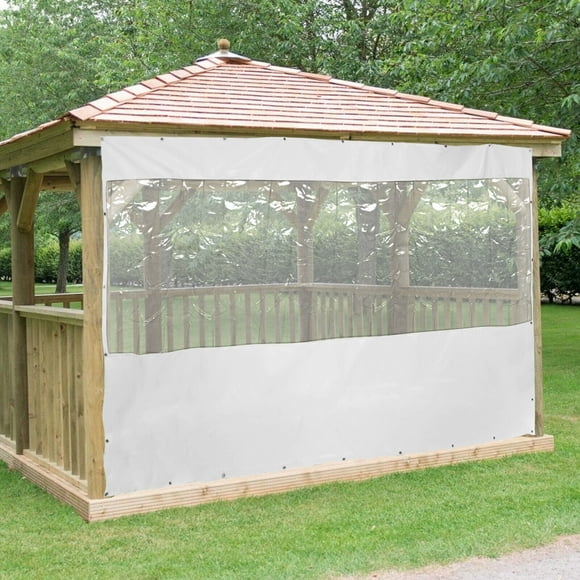 Commercial Grade Waterproof Vinyl Clear Awning Canopy Roll Up Patio Enclosure