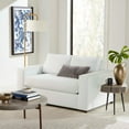 thumbnail image 2 of Loveseat Sofa Couch, White, Velvet, Living Kitchen Cafe Bistro Hospitality Restaurant, Modern Contemporary Boutique HB34511, 2 of 8