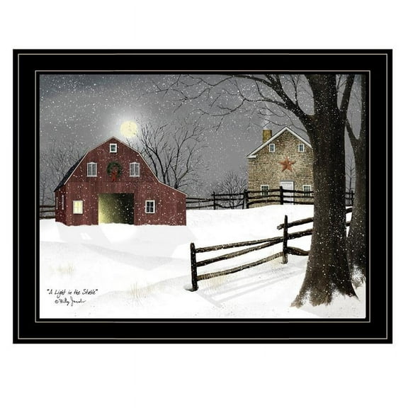 Light in the Stable By Billy Jacobs Printed Wall Art Wood Multi-Color