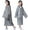 Grey 2 Pack, variant on Rain Poncho for Kids Raincoat, 2Pack Reusable EVA Rain Coats for 6-14 Boys Girls, Rain Jackets Gear with Hood