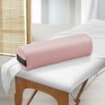thumbnail image 3 of YEXJ 3/4 Jumbo Round Massage Table Bolster Pillow Pad - 26 x 9 x 6-1/4 Inch,Pink, 3 of 6