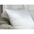 thumbnail image 4 of Aiking Home Collection 26x26 Inches Faux Silk Square European Shams, Zipper Closure, White (Set of 2), 4 of 7