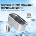 thumbnail image 2 of 8 Pack 1/3 Size Hotel Pans with Lids - 6 Inch Deep Stainless Steel Steam Table Pans - Commercial Kitchen Food Storage Pans for Catering, Buffets & Restaurant Use, 2 of 9