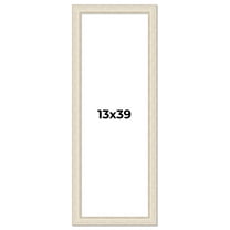 13x39 Frame White Real Wood Picture Frame Width 1.75 inches | Interior Frame Depth 0.5 inches |