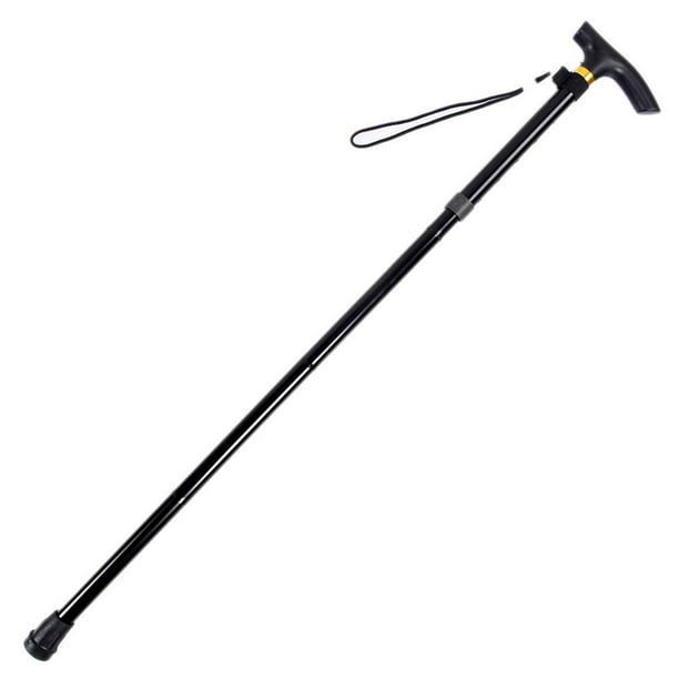 Greeniant Bastón telescópico para caminar, bastones de ayuda para caminar para personas mayores con mango de cojín, equipo de escalada Escalada Negro Greeniant HW5383-01