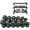 250 lb Set w/3 Tier Rack, variant on 350 lbs Rubber Hex Dumbbell Set with Rack (5-50 lbs) - Home Gym Fitness, Space Saving Strength Training Equipment for Men Women - Build Muscle, Get Fit