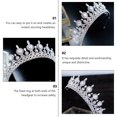 thumbnail image 3 of YSNOOWE Con Rhinestone Plateado Ornamental Para Uso En Bodas Y Eventos, 3 of 7