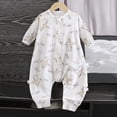 thumbnail image 2 of 2-3 Years Newborn Boys Set Infant Romper Long Sleeve Crawling Suit Clothing Sleepwear Warm Jumpsuit Unisex Fall Winter, 2 of 5