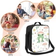 thumbnail image 5 of Lsque Frog and Mushrooms Lunch Bag Lunch Box for Women Men Reusable Insulated Lunch Tote Bag,Leakproof Thermal Cooler Sack Food Handbags Case High Capacity, 5 of 9