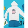 thumbnail image 3 of Cute Cat With Cup Of Coffee Hoodie Juniors -Image by Shutterstock,  x-Large, 3 of 4