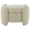 thumbnail image 4 of SAFAVIEH Couture Danianna Modern Boucle Ottoman with Storage, Oatmeal, 4 of 8