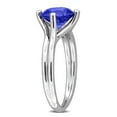 thumbnail image 5 of Everly Women's 2ct TGW Created Blue Sapphire Solitaire Ring in Sterling Silver, 5 of 10