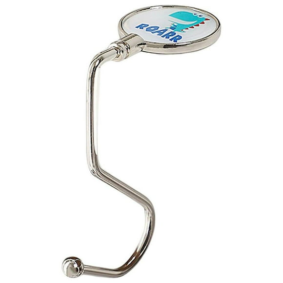 2pcs Movable Desk Side Hook Adjustable Hard Iron Hook For Home School OfficeDinosaurM