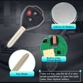 thumbnail image 4 of Reemplazo de control remoto inteligente sin llave Unique Bargains GQ4-29T GQ429T para Toyota Venza 2009-2013 para Toyota Matrix 2008-2013 89070-0T030 89070-02250 H Chip 3 Botones, 4 of 7