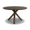 thumbnail image 6 of Grain Wood Furniture Cascais 48" Round Table with Tripod Base, Solid Wood with a Brown Oak Finish, 6 of 6