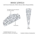 thumbnail image 5 of Certified Pear Lab Grown Diamond Filigree Engagement Ring, 0.6 Carat, EF-VS Quality, 14K White Gold, US 12.50, 5 of 8