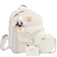 thumbnail image 1 of Mini mochila de cuero K.E.J. 3 piezas para mujeres y niñas, 1 of 5
