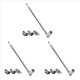 thumbnail image 1 of 3X Antena de Varilla Adaptador de 3,5 mm Antena de Radio FM Reemplazo de Tornillo TelescóPico Tipo F Conector de Enchufe Macho Receptor EstéReo AV, 1 of 7