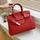 thumbnail image 2 of Bolso Birkin con estampado de lichi, bufanda de seda para mujer, bolso cruzado portátil de alta gama y gran capacidad, 2 of 5