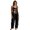 Black, variant on AJGRHE Women's Jumpsuit Fashionable Wide Leg Jumpsuit With Straps Casual Loose Fit Overalls For Daily Wear And Holiday Outfits Black S