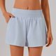 thumbnail image 2 of Pantalones cortos deportivos de cintura alta para mujer con bolsillo, pantalones cortos para correr y hacer gimnasia, 2 of 5