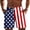M18 Red, variant on Tfken 4Th Of July Summer Shorts For Men 250Th Anniversary America Independence Day Drawstring Stripe Shorts With Pockets Patriotic Male Casual Clothes Red