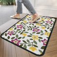thumbnail image 4 of Pioneer Flower Floral Print Pattern Door Rugs,Washable Non Slip Door Mats Indoor,Decorative Door Mats,Entry Mat Indoor for Entrance,Bedroom,Kitchen,Bathroom,30"x17", 4 of 6
