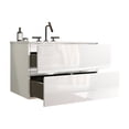 thumbnail image 6 of Bathroom Vanity | Modern Design for Bathroom Renovation | Glossy White Color & Handle - Free Design | Organizes Bathroom Items Efficiently, 6 of 6
