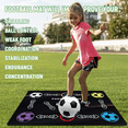 thumbnail image 6 of Soccer Training Mat, Football Footwork Training Equipment Mat Non-Slip Silent Soccer Mat for All Levels, 6 of 7