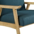 thumbnail image 2 of OSP Home Furnishings Weldon Chair in Klein Azure fabric with Brushed Finished Frame, 2 of 5