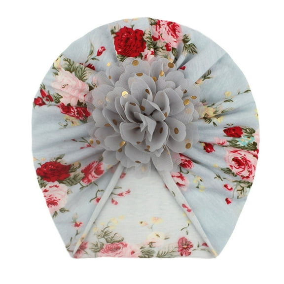 Wxirdiow Baby Girls Cotton Hair Bows Headbands Baby Boy Girl Floral Hat Headwear Cap Hat Accessories G Size,M