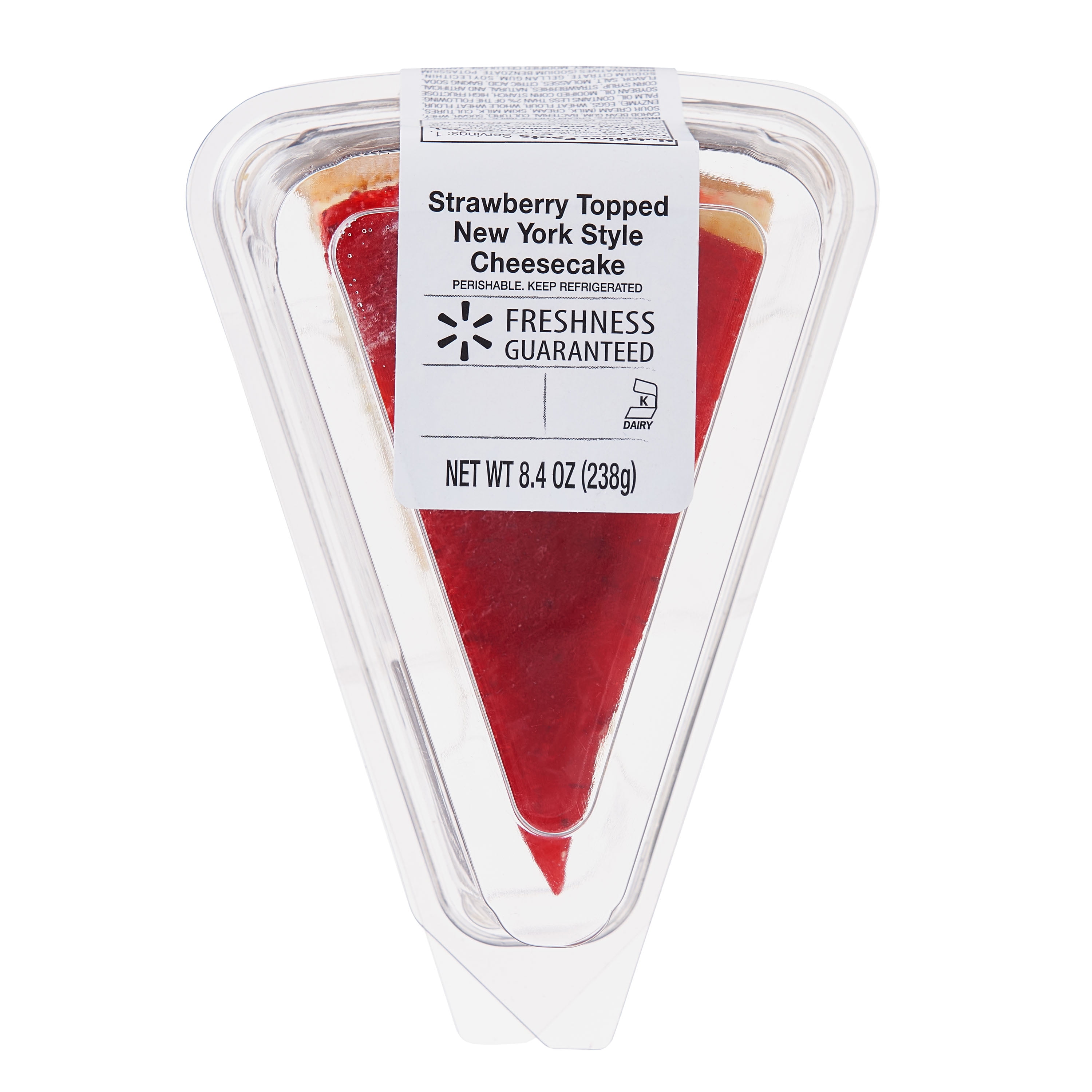Freshness Guaranteed New York Style Cheesecake, Strawberry Topped, 8.4 oz