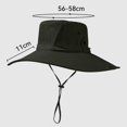 thumbnail image 4 of GSPCLAM Mens Sun Hats UPF 50+ Wide Brim Hat for Fishing Hiking, Lightweight Breathable Mesh Hat with Adjustable Chin Strap, 4 of 5