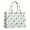 White Dinosaurs Volcanoes, variant on Large Capacity Tote Bag,White Dinosaurs Volcanoes Leaves Pattern Handbag Fashion Luxury Tote Bag,15.7"x13"x 5.1" Inches,Laptop Compatible