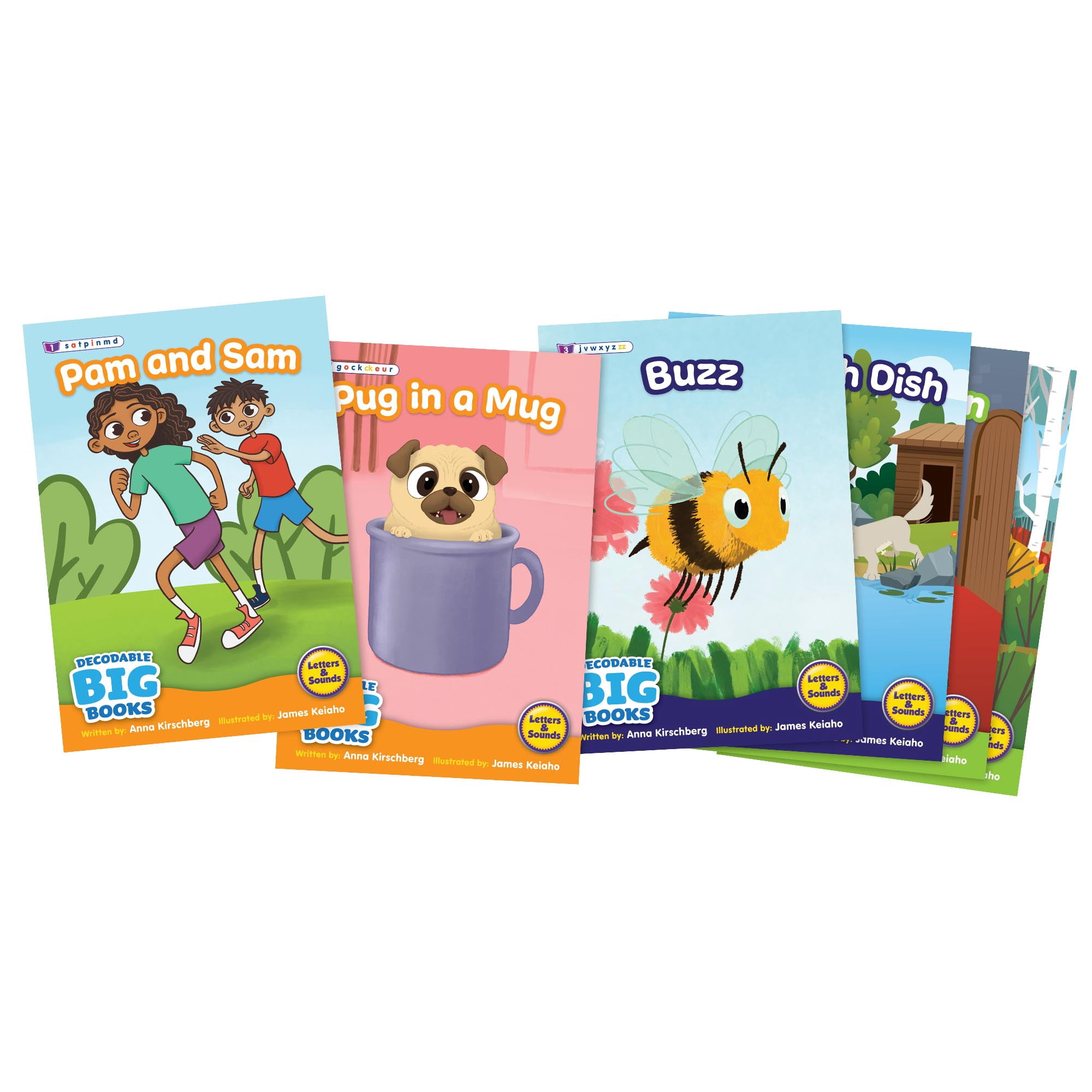 6 XL Decodable Fiction Big Books for Classrooms