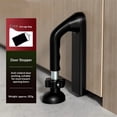 thumbnail image 2 of Portable Door Lock for Travel,​Door Stopper Security for Hotels/Apartments - Reinforced Locking Device for Extra Safety for Women, Solo Travelers & Kids (black), 2 of 5
