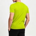 thumbnail image 4 of Kalauyu Running Shirts Men Sport Tops Dry Fit Gym Wicking Athletic Quick Dry Moisture Wicking T Shirts Solid Color Breathable Cool Fitness Workout Shirts, 4 of 9
