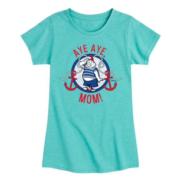 Disney - Peter Pan - Aye Aye, Mom - Sailor Style - Toddler And Youth Girls Short Sleeve Graphic T-Shirt