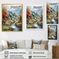 thumbnail image 4 of DESIGN ART Designart "Old Village With The River And Mountains Iv" Landscape Mountains River Wall Decor 24 in. wide x 32 in. high, 4 of 5